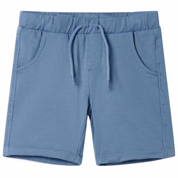 Kids' Dark Blue Shorts with Drawstring - Size 140