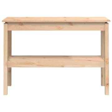 Elegant Solid Wood Console Table - 110x40x75 cm