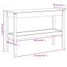 Elegant Solid Wood Console Table - 110x40x75 cm