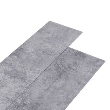 Non Self-adhesive PVC Flooring Planks | Cement Grey 5.26 m²