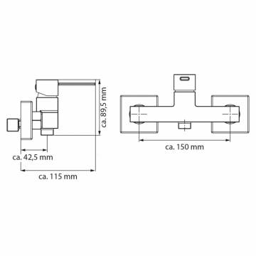 EISL Shower Mixer CALVINO Chrome - Stylish & Modern