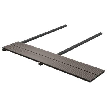 WPC Hollow Decking Boards 16m² 2.2m Dark Brown - Quality & Durable