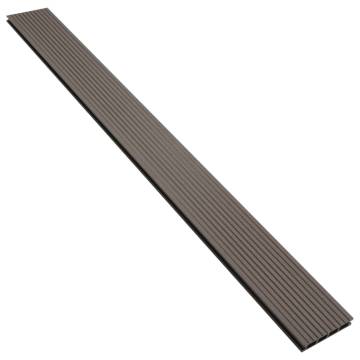 WPC Hollow Decking Boards 16m² 2.2m Dark Brown - Quality & Durable