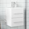 Bathroom Sink Cabinet with Built-in Basin White Colour white Size 41 x 38.5 x 48 cm Quantity in Package 1 Model with faucet 