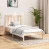 Bed Frame Solid Wood Pine 90x200 cm Colour natural Size 90 x 200 cm 