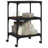 3-Tier Black Printer Stand - Organize Your Workspace | Hipomarket