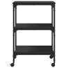 3-Tier Black Printer Stand - Organize Your Workspace | Hipomarket