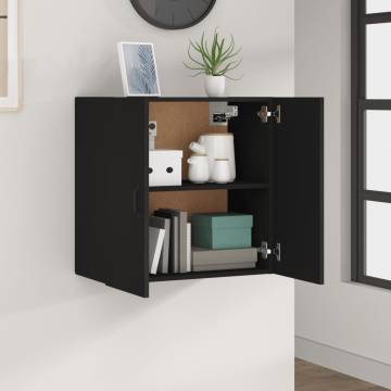 Wall Cabinet Black 60x31x60 cm - Stylish Storage Solution