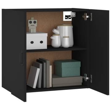 Wall Cabinet Black 60x31x60 cm - Stylish Storage Solution