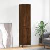 Highboard Brown Oak 34.5x34x180 cm Engineered Wood Colour brown oak Quantity in Package 1 Model 1 wood door 