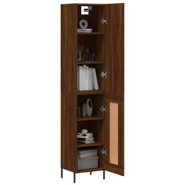 Elegant Highboard Brown Oak – Stylish Storage Cabinet