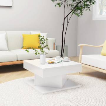 High Gloss White Coffee Table - Stylish & Functional