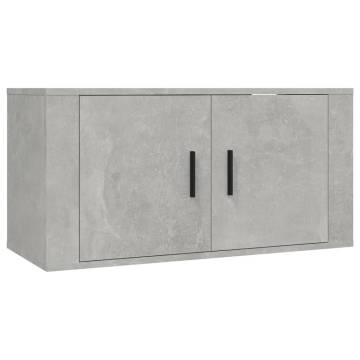 3 Piece TV Cabinet Set – Concrete Grey Engineered Wood