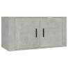 3 Piece TV Cabinet Set – Concrete Grey Engineered Wood