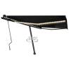 Manual Retractable Awning with LED 450x350 cm Anthracite Colour anthracite Size 450 x 350 cm Quantity in Package 1 