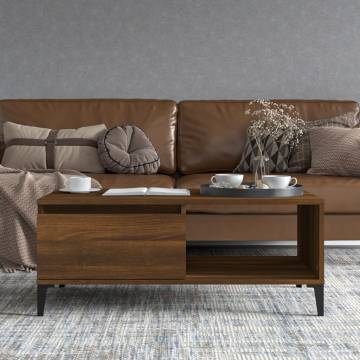 Brown Oak Coffee Table 90x50 cm - Stylish & Durable Design