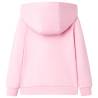 Kids' Hooded Sweatshirt with Zip - Bright Pink 140 | Hipo Market