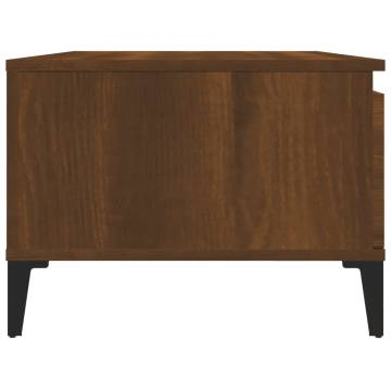 Brown Oak Coffee Table 90x50 cm - Stylish & Durable Design