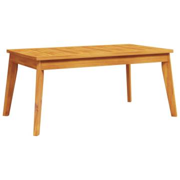 Garden Dining Table 100x55 cm - Solid Acacia Wood