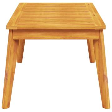 Garden Dining Table 100x55 cm - Solid Acacia Wood