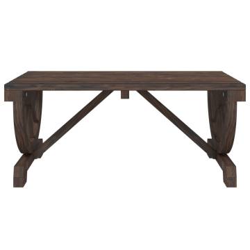 Garden Coffee Table | Solid Fir Wood | 90x50x40 cm