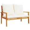 Garden Set with Cushion - Solid Acacia Wood | Hipo Market