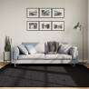 Rug OVIEDO Short Pile Black 200x200 cm Colour black Size 200 x 200 cm 