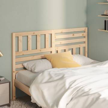 Stylish Solid Wood Pine Bed Headboard - 166x4x100 cm