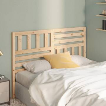 Stylish Solid Wood Pine Bed Headboard - 166x4x100 cm