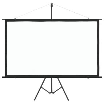 Projection Screen with Tripod 84" 16:9 - Durable & Portable