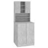 Washing Machine Cabinet in Concrete Grey - Stylish Storage