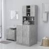 Washing Machine Cabinet in Concrete Grey - Stylish Storage