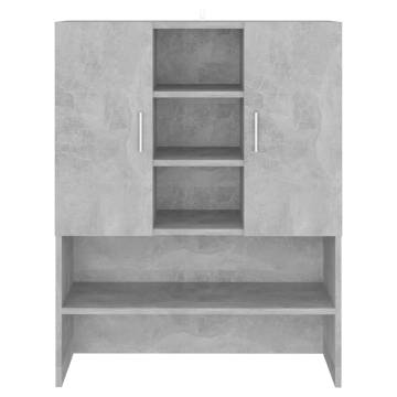 Washing Machine Cabinet in Concrete Grey - Stylish Storage