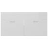 High Gloss White Bathroom Furniture Set - Stylish Storage