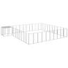 Dog Kennel Silver 31.46 m² Steel Colour silver Size 31.46 m² Quantity in Package 1 