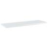 High Gloss White Bookshelf Boards - 4 pcs | Hipomarket