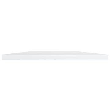 High Gloss White Bookshelf Boards - 4 pcs | Hipomarket