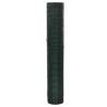 Galvanised PVC Coated Chicken Wire Fence 10x1m - Green