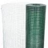 Galvanised PVC Coated Chicken Wire Fence 10x1m - Green