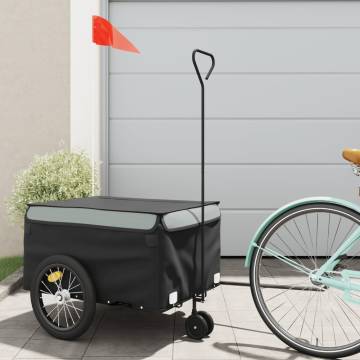 Sturdy 45 kg Bike Trailer in Black & Grey – Hipomarket