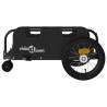 Durable Bike Trailer - Black Oxford Fabric & Iron Construction