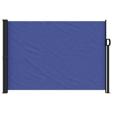 Retractable Side Awning Blue 140x600 cm - Privacy & UV Protection