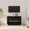 TV Cabinet Black 70x41x44 cm Engineered Wood Colour black Quantity in Package 1 