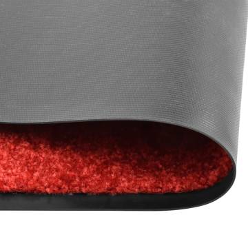 Washable Red Doormat 90x150 cm - Indoor/Outdoor Mats