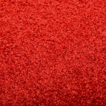 Washable Red Doormat 90x150 cm - Indoor/Outdoor Mats