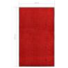 Washable Red Doormat 90x150 cm - Indoor/Outdoor Mats