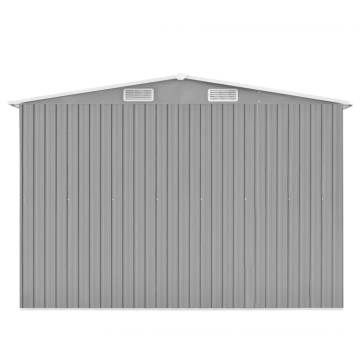 Durable Metal Garden Shed 257x580x181 cm - Grey Storage