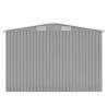 Durable Metal Garden Shed 257x580x181 cm - Grey Storage