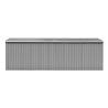 Durable Metal Garden Shed 257x580x181 cm - Grey Storage