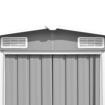 Durable Metal Garden Shed 257x580x181 cm - Grey Storage